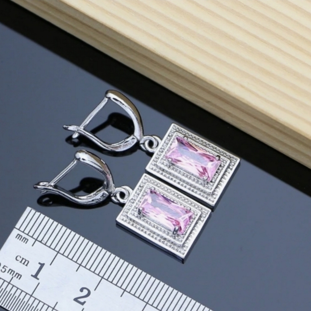 Sterling Silver Wedding Jewelry Set forWomen,Bridal,925STAMPED,any Occasion Gift - Picture 4 of 5